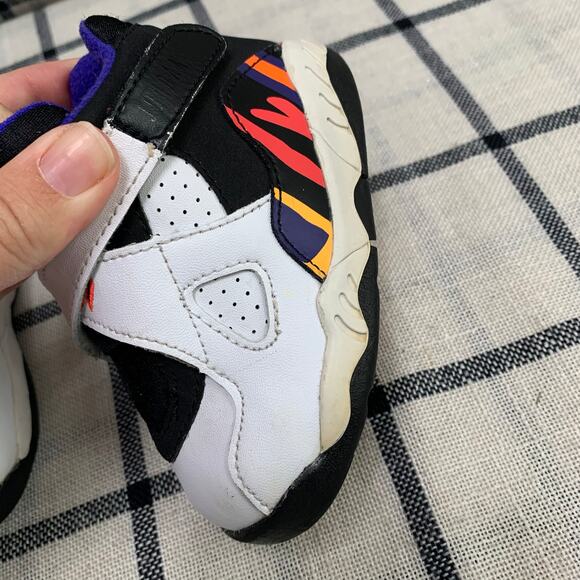 Nike Air Retro (2015) Jordan 8 Sneakers Shoes Infant Size 5C Pull On Hook & Loop - Picture 10 of 11